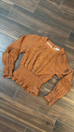 Girls Large Chelsea & Violet Long Sleeve Boho Top