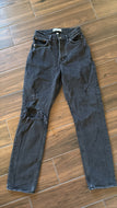 Abercrombie Size 25/0R The Dad High Rise Curve Love Button Fly Denim Jeans