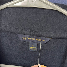 Load image into Gallery viewer, Large Brooks Brothers Blue Fleece Quarter Zip Pull Over
