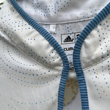 Load image into Gallery viewer, Large Adidas Clima Cool White &amp; Blue Golf Tank Top
