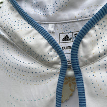 Load image into Gallery viewer, Large Adidas Clima Cool White &amp; Blue Golf Tank Top
