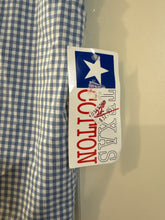 Load image into Gallery viewer, Large NWT Texas Cotton Vintage Gingham Plaid Tie Front Sleeveless Top
