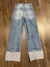 Load image into Gallery viewer, 0/24 Risen High Rise Ankle Wide Cuffed Jeans
