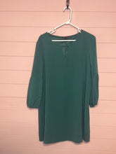 Load image into Gallery viewer, XL As U Wish Emerald Green Long Sleeve Shift Dress
