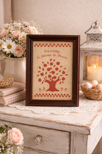 Load image into Gallery viewer, Russ Berrie &amp; Co Vintage Friendship Is Always In Bloom 6.5x9” Frame
