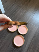 Load image into Gallery viewer, Pink &amp; Gold Ceramic Coasters Set of 4
