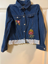 Load image into Gallery viewer, 6X Little Lass Embroidered Denim Top/Jacket
