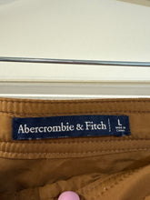 Load image into Gallery viewer, Large Abercrombie &amp; Fitch Brown Suede Button Up Mini Skirt
