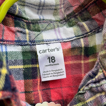 Load image into Gallery viewer, 18 Month Long Sleeve Bleached Flannel
