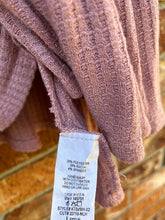 Load image into Gallery viewer, Large Pink Lily Waffle Knit Top
