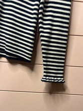 Load image into Gallery viewer, Large Boden Navy &amp; White Stripped Turtle Neck Shirt
