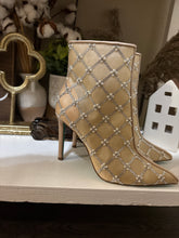Load image into Gallery viewer, 6.5 Betsey Johnson Larkk Stiletto Bootie Heels
