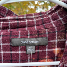 Load image into Gallery viewer, XL Tall Long Sleeve Bleached Flannel
