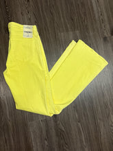 Load image into Gallery viewer, NWT Size 29 L’agence Bell High Rise Flare Jeans Tonic Yellow
