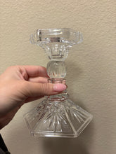 Load image into Gallery viewer, Shannon Crystal Designs of Ireland Crystal Taper Candle Holder in a clear pineapple pattern design
