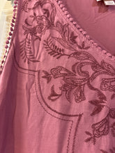 Load image into Gallery viewer, Large Knox Rose Boho Embroidered Eyelet Sleeveless Dress
