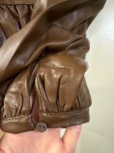 Load image into Gallery viewer, Small Oliviaceous NWT Pleather High Desert Peplum Top
