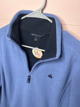 Load image into Gallery viewer, Large Brooks Brothers Blue Fleece Quarter Zip Pull Over
