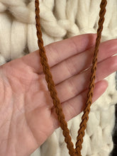 Load image into Gallery viewer, Long Brown Braided Fringe Western Boho Necklace
