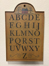 Load image into Gallery viewer, Vintage Alphabet Wooden Farmhouse Wall Plaque
