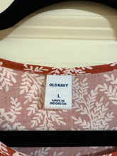 Load image into Gallery viewer, Large Old Navy Orange &amp; White Floral Dress

