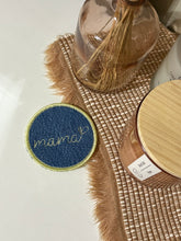 Load image into Gallery viewer, Vintage Dark Wash Wrangler Denim Mama Embroidered Iron On Patch
