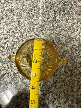 Load image into Gallery viewer, Vintage Federal Glass Company "Star" Pattern Amber Glass Bowl
