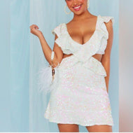 XL Show Me Your Mumu NWT Zoey Iridescent Sequin Dress