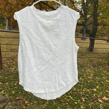Load image into Gallery viewer, Small NWT Lou &amp; Grey White Cotton Tank Top
