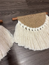 Load image into Gallery viewer, Boho Semi Circle Macrame &amp; Woven Jute Wall Hangers
