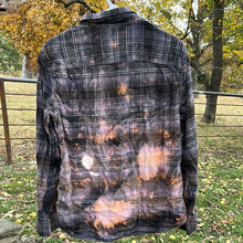 Load image into Gallery viewer, Large Long Sleeve Bleached Flannel
