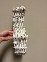 Load image into Gallery viewer, white wicker heart basket wall decor
