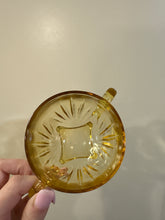 Load image into Gallery viewer, Vintage Federal Glass Company "Star" Pattern Amber Glass Bowl
