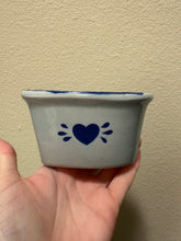 Load image into Gallery viewer, Vintage Heart Shaped Stoneware Dip Bowls, Set of 2
