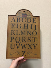 Load image into Gallery viewer, Vintage Alphabet Wooden Farmhouse Wall Plaque
