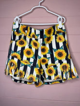 Load image into Gallery viewer, Medium Crazy Train Sunflower Fringe Soft Pull On Shorts
