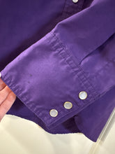 Load image into Gallery viewer, Large Vintage High Noon Purple Western Pearl Snap with Embroidered Dreamcatchers
