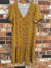Load image into Gallery viewer, XL Magnolia Skye Mustard Yellow Floral Sun Dress
