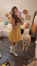 Load image into Gallery viewer, Fits like medium ***Sweet Wanderer Yellow Boho Floral Sundress
