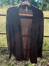 Load image into Gallery viewer, XL Zenana Brown Ribbed Shacket
