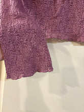 Load image into Gallery viewer, Medium Just Polly Boho Mauve Lace Top
