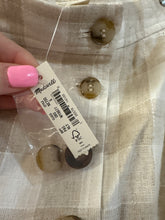 Load image into Gallery viewer, Size 6 NWT Madewell Linen Blend Tulip Hem Mini Wrap Skirt

