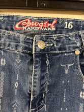 Load image into Gallery viewer, Girls 16 Cowgirl Hardware Western Bell Bottoms
