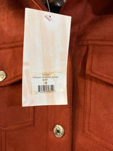 Load image into Gallery viewer, Medium Juicy Couture NWT Fringed Trucker Jacket Rust Faux Suede Western Boho
