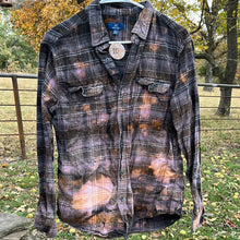 Load image into Gallery viewer, Large Long Sleeve Bleached Flannel
