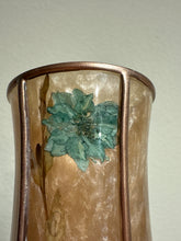 Load image into Gallery viewer, Small Vintage Gold Bronze Dried Flower Vase
