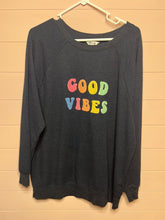 Load image into Gallery viewer, Large Wildfox Good Vibes Crew Neck Sweatshirt
