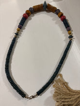 Load image into Gallery viewer, Handmade Boho Mult Color Wooden Beaded Necklace
