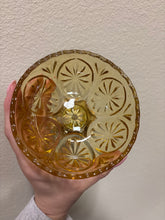 Load image into Gallery viewer, Vintage Amber Pedestal Bowl
