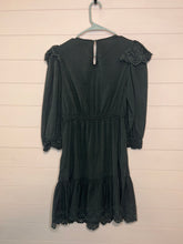 Load image into Gallery viewer, Medium Dark Gray Eyelet Ruffle Dress
